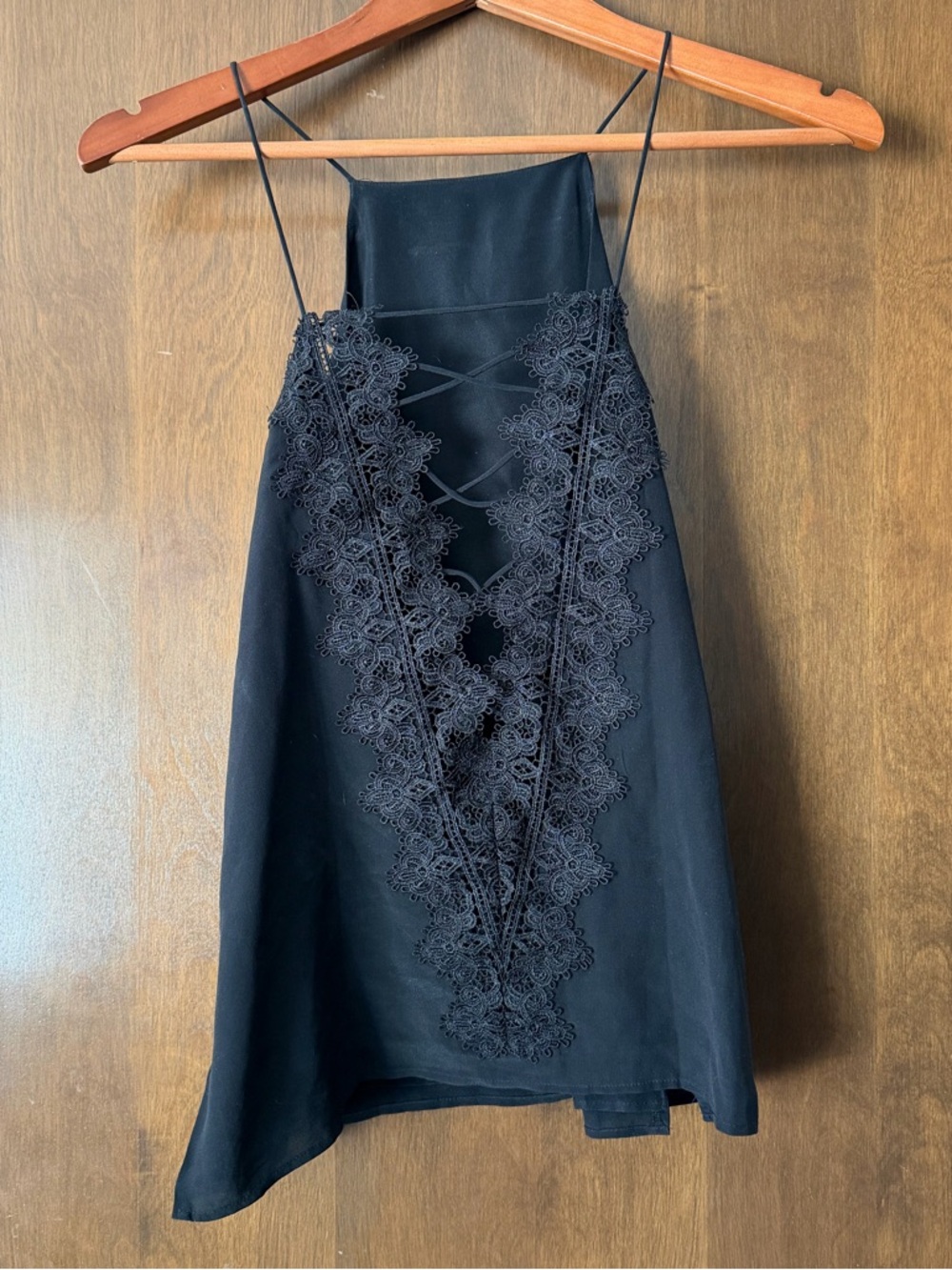 Cami NYC - The Black Lace Silk Charlie Cami [XS]